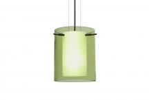  1KG-L00607-LED-BR - Besa Pahu 8 LED Pendant 1Kg Transparent Olive/Opal Bronze 1x11W LED