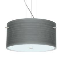  1KV-4008TN-LED-SN - Besa Tamburo 16 Pendant Titan Satin Nickel 3x11W LED