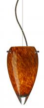  1KX-412518-BR - Besa Juli Cable Pendant Amber Cloud Bronze 1x100W Medium Base