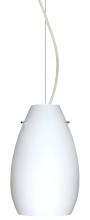  1KX-412607-SN - Besa Pera 9 Cable Pendant Opal Matte Satin Nickel 1x100W Medium Base