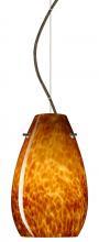  1KX-412618-LED-BR - Besa Pera 9 LED Pendant Amber Cloud Bronze 1x9W LED