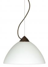  1KX-420107-BR - Besa Tessa Cable Pendant White Bronze 1x75W Medium Base