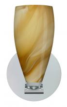  1SX-7198HN-LED-PN - Besa Wall Karli Polished Nickel Honey 1x5W LED