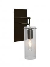  1WP-JUNI10CL-BR - Besa Juni 10 Wall Pendant, Clear Bubble, Bronze Finish, 1x60W Medium Base