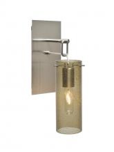  1WP-JUNI10LT-SN - Besa Juni 10 Wall Pendant, Latte Bubble, Satin Nickel Finish, 1x60W Medium Base