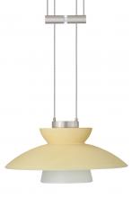  1XA-271897-SN - Besa Pendant Trilo 7 Satin Nickel Champagne 1x50W Halogen