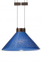  1XA-282484-BR - Besa Pendant Kona Bronze Blue Starpoint 1x50W Halogen