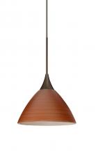  1XC-1743CH-BR - Besa Pendant Domi Bronze Cherry 1x50W Halogen