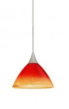  1XC-1743SL-SN - Besa Pendant Domi Satin Nickel Solare 1x50W Halogen