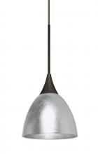  1XC-1758SF-BR - Besa Divi Pendant, Silver Foil, Bronze, 1x50W Halogen