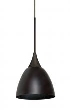  1XC-1858MB-LED-BR - Besa Divi Pendant, Metal Bronze, Bronze, 1x9W LED