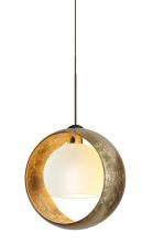  1XC-4293GG-LED-BR - Besa Pendant Pogo Bronze Gold/Inner Gold 1x5W LED