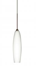  1XC-439507-LED-BR - Besa Pendant Zumi Bronze Opal Matte 1x5W LED