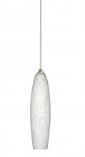  1XC-439519-LED-SN - Besa Pendant Zumi Satin Nickel Carrera 1x5W LED