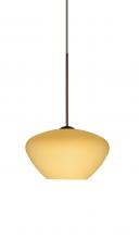  1XC-5410VM-LED-BR - Besa Pendant Peri Bronze Vanilla Matte 1x5W LED