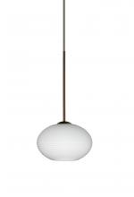  1XC-561207-BR - Besa Pendant Lasso Bronze Opal Matte 1x50W Halogen