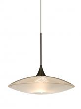  1XC-6294GD-BR - Besa Pendant Spazio Bronze Gold/Frost 1x50W Halogen