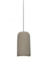  1XC-GLIDETN-LED-SN - Besa Glide Cord Pendant, Tan, Satin Nickel Finish, 1x2W LED