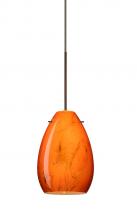  1XT-1713HB-BR - Besa Pendant Pera 6 Bronze Habanero 1x50W Halogen