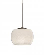  1XT-KENOWH-LED-BR - Besa, Keno Cord Pendant, White Sand, Bronze Finish, 1x3W LED