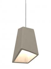  1XT-SKIPTN-LED-SN - Besa Skip Cord Pendant, Tan, Satin Nickel Finish, 1x9W LED