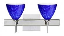  2SW-177986-LED-CR-SQ - Besa Wall With SQ Canopy Mia Chrome Blue Cloud 2x5W LED