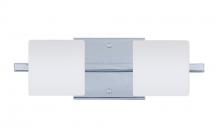  2WS-787307-LED-CR - Besa Wall Paolo Chrome Opal Matte 2x50W G9