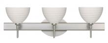  3SW-4679KR-LED-SN - Besa Wall Brella Satin Nickel Chalk 3x5W LED