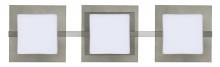  3WS-7735SM-SN - Besa Wall Alex Satin Nickel Opal/Smoke 3x50W G9