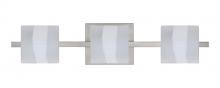  3WS-787399-SN - Besa Wall Paolo Satin Nickel Opal Frost 3x50W G9