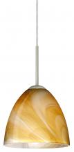  J-4470HN-LED-SN - Besa Vila LED Pendant For Multiport Canopy Honey Satin Nickel 1x9W LED