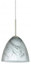  J-4470MG-SN - Besa Vila Pendant For Multiport Canopy Satin Nickel Marble Grigio 1x60W Medium Base