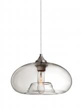  J-BANACL-SN - Besa Pendant For Multiport Canopy Bana Satin Nickel Clear 1x60W Medium Base