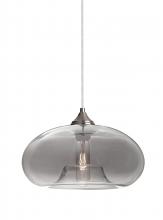  J-BANASM-SN - Besa Pendant For Multiport Canopy Bana Satin Nickel Smoke 1x60W Medium Base