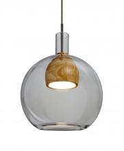  J-BENJISMMD-LED-BR - Besa, Benji Cord Pendant For Multiport Canopy, Smoke/Medium, Bronze Finish, 1x9W LED