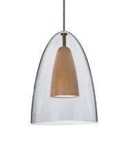  J-DANOCLMD-LED-BR - Besa, Dano Cord Pendant For Multiport Canopy, Clear/Medium, Bronze Finish, 1x9W LED