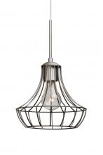  J-SPEZ07-SN - Besa Pendant For Multiport Canopy Spezza 7 Satin Nickel 1x100W Medium Base