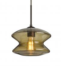  J-ZENLT-EDIL-BR - Besa, Zen Cord Pendant For Multiport Canopy, Latte Bubble, Bronze Finish, 1x8W LED Fi