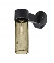  JUNI10LT-WALL-BK - Besa, Juni 10 Outdoor Sconce, Latte Bubble, Black Finish, 1x60W Medium Base