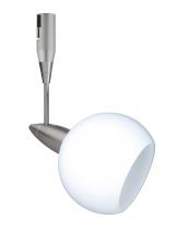  RSP-155907-12-SN - Besa Spotlight With 12" Stem Palla 3 Satin Nickel Opal Matte 1x35W Halogen Mr11