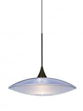  RXP-6294BL-BR - Besa Pendant Spazio Bronze Blue/Frost 1x50W Halogen