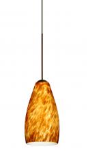  RXP-719818-BR - Besa Pendant Karli Bronze Amber Cloud 1x50W Halogen