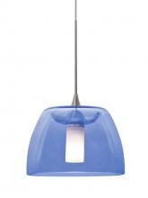  RXP-SPURBL-SN - Besa Spur Cord Pendant, Blue, Satin Nickel Finish, 1x35W Halogen