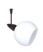  SP-155907-18-BR - Besa Spotlight With 18" Stem Palla 3 Bronze Opal Matte 1x35W Halogen Mr11