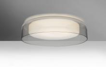  TANGO15GYC-LED - Besa Tango 15 Ceiling, Gray/Opal Matte, 1x17W LED