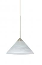  X-117652-SN - Besa Pendant For Multiport Canopy Kona Satin Nickel Marble 1x50W Halogen