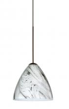  X-1779MG-BR - Besa Pendant For Multport Canopy Mia Bronze Marble Grigio 1x50W Halogen