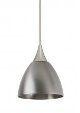  X-1858MN-SN - Besa Divi Pendant, Metal Satin Nickel, Satin Nickel, 1x50W Gy6.35