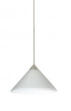  X-282453-SN - Besa Pendant For Multiport Canopy Kona Satin Nickel White Starpoint 1x50W Halogen