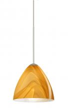  XP-1779HN-SN - Besa Pendant Mia Satin Nickel Honey 1x50W Halogen